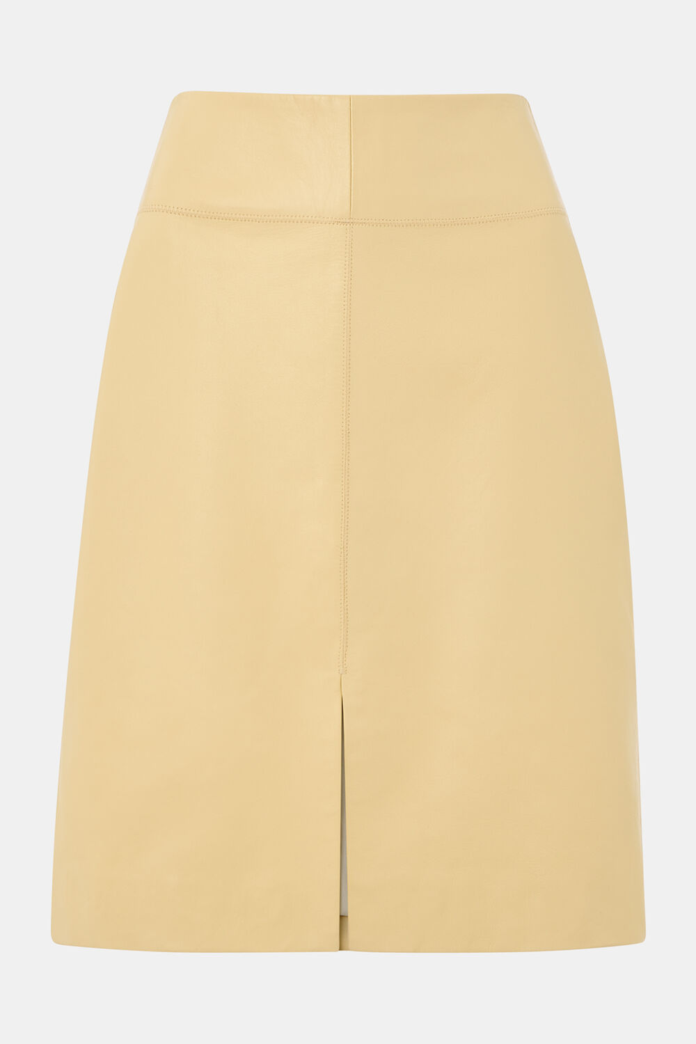 Clean Leather Pencil Skirt