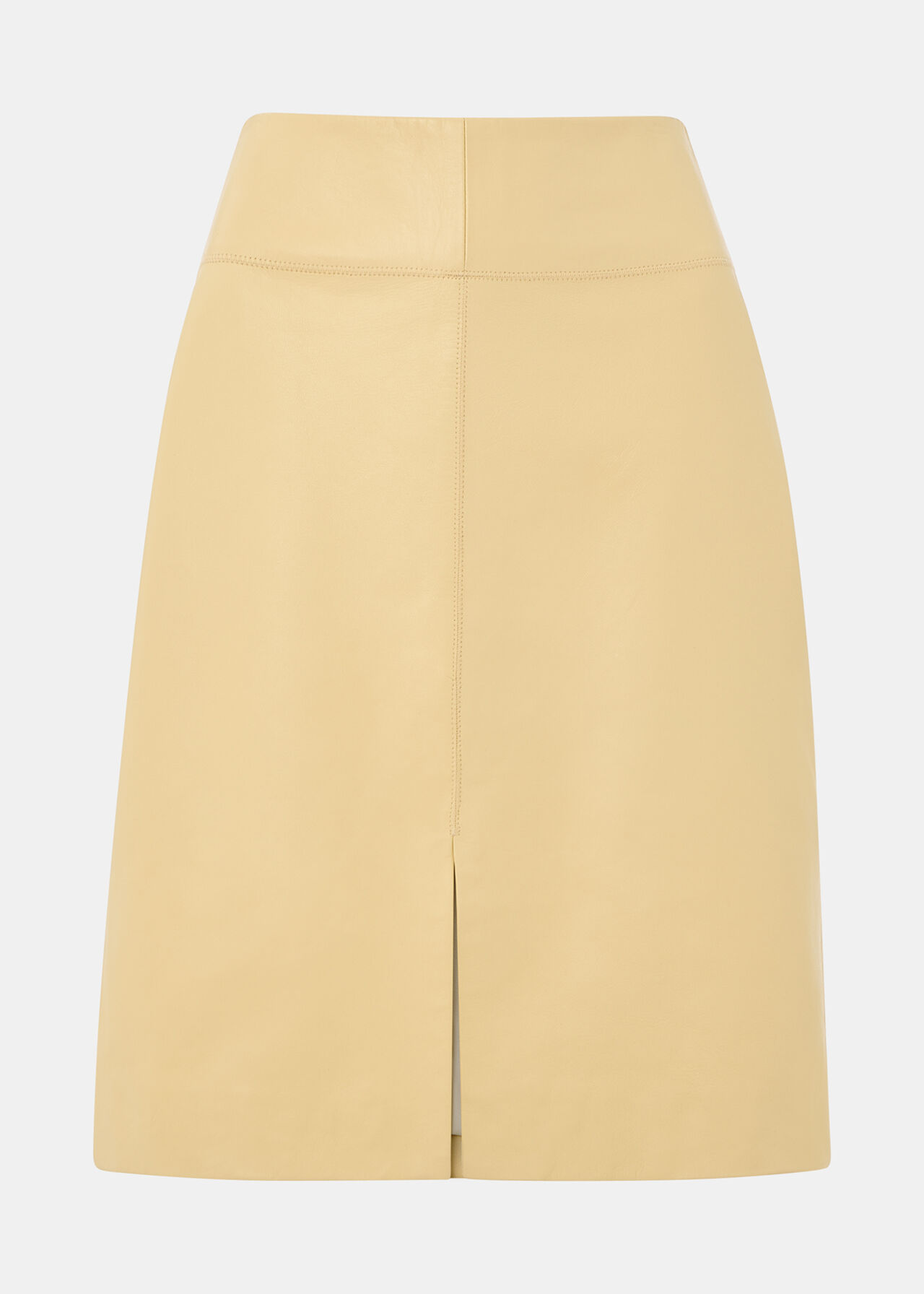 Clean Leather Pencil Skirt