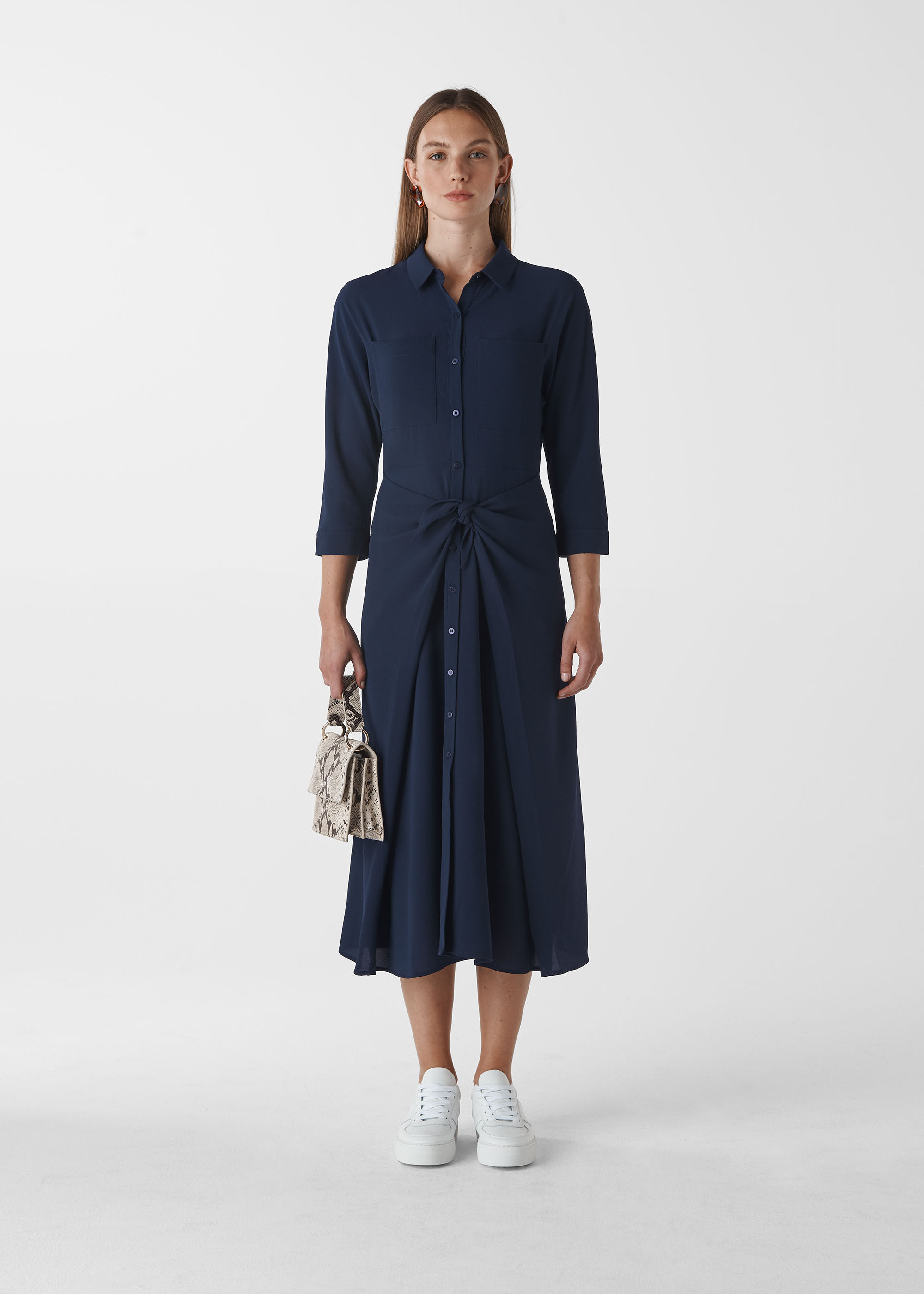 navy workwear dress