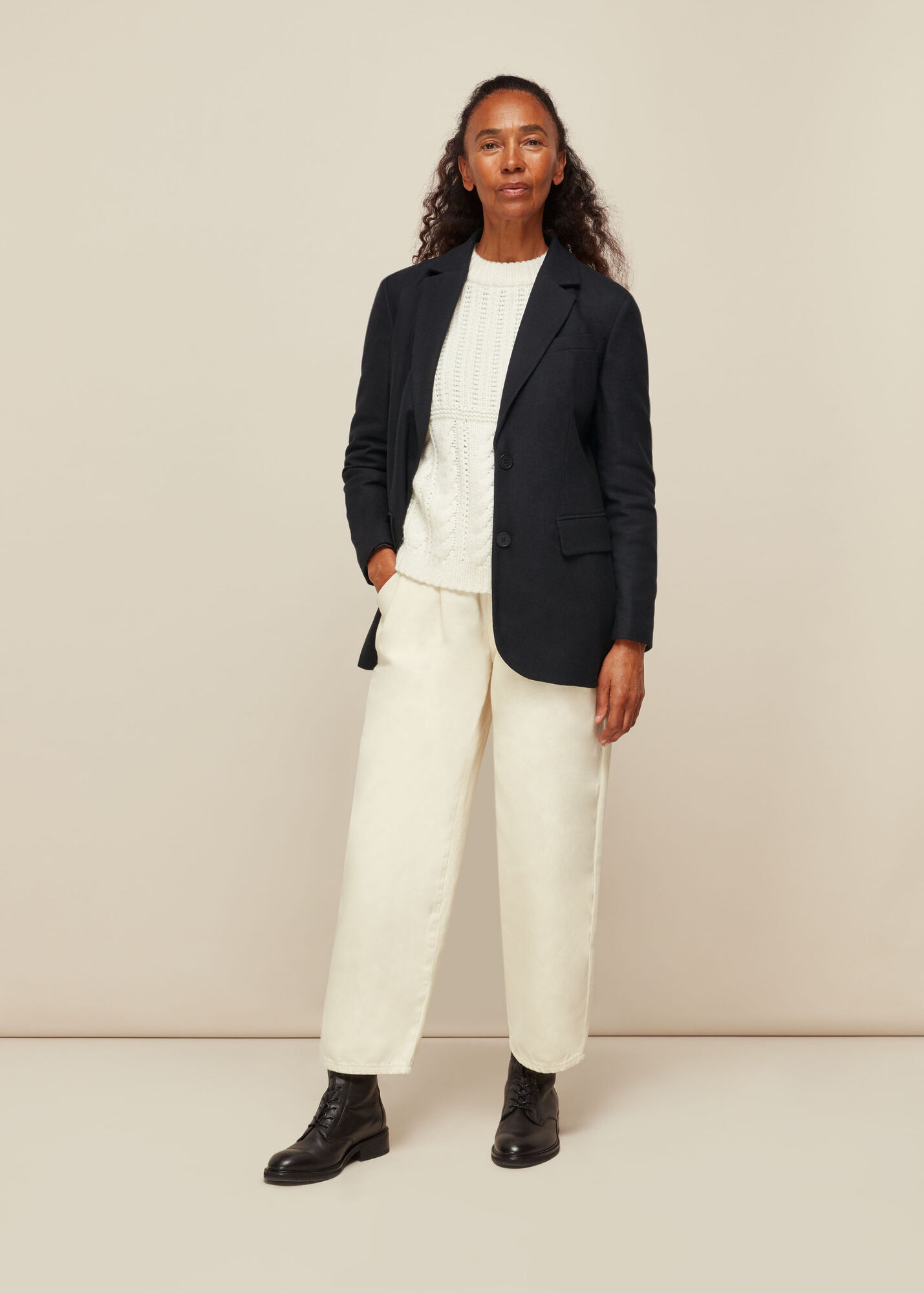 Navy Statement Blazer WHISTLES