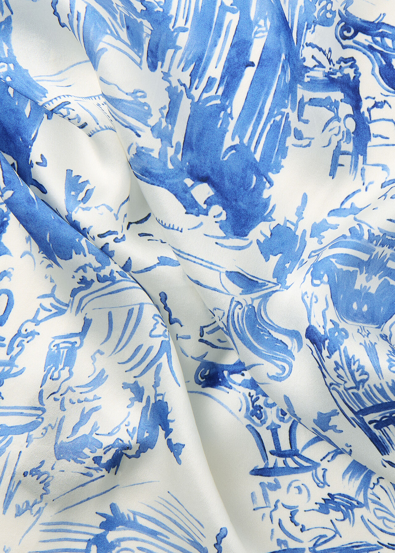 Rome Print Silk Scarf