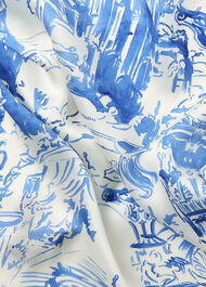Rome Print Silk Scarf