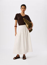 Linen V Neck T-Shirt