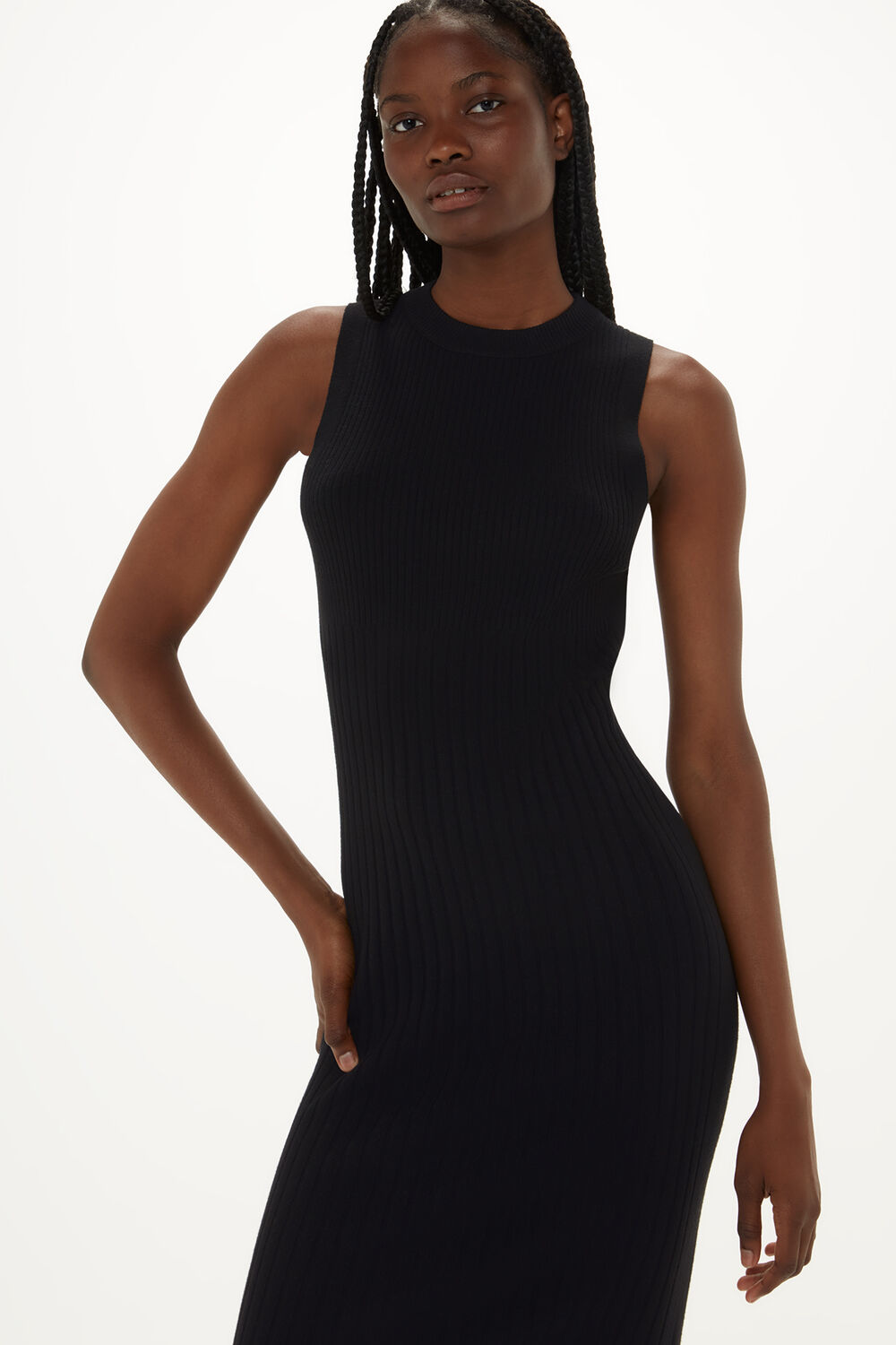 Ida Rib Detail Knit Dress
