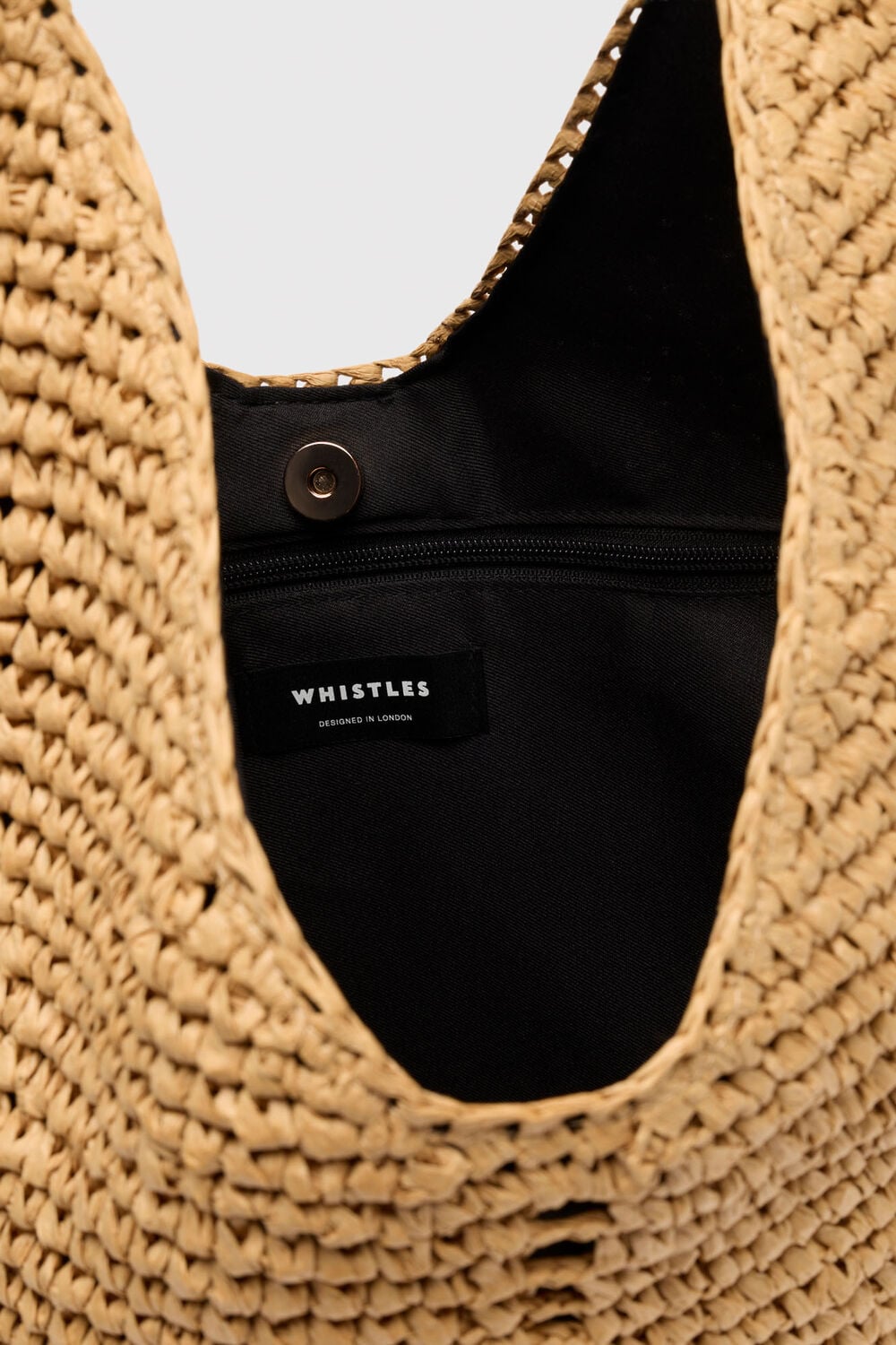 Triangular Straw Tote