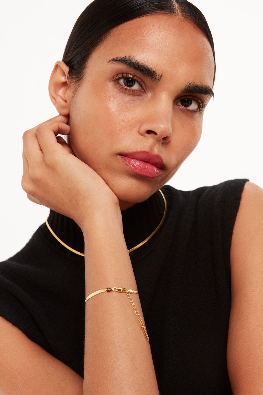 Flat Snake Chain Bracelet