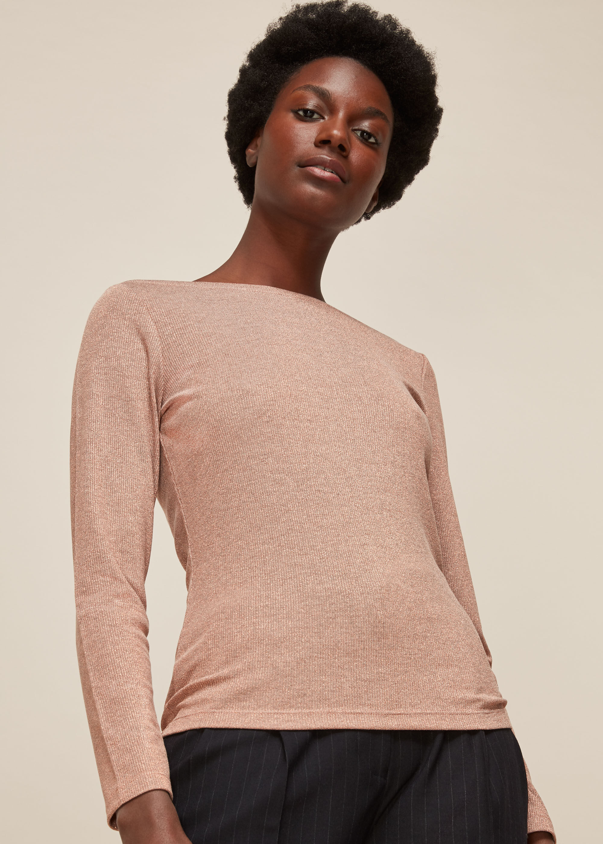 pink sparkle top
