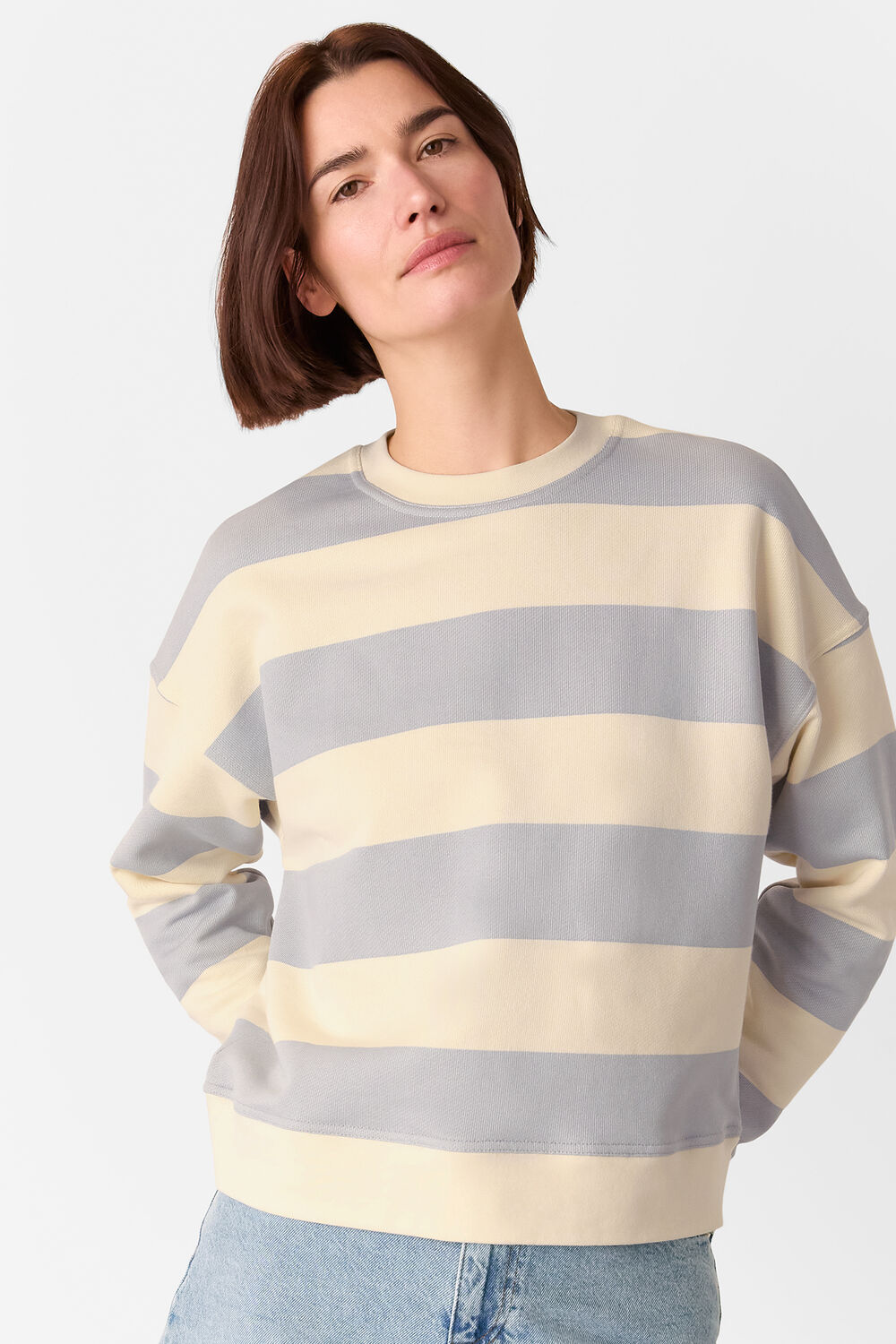Wide Stripe Sweat