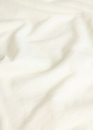 Round Neck Gathered Sleeve Tee