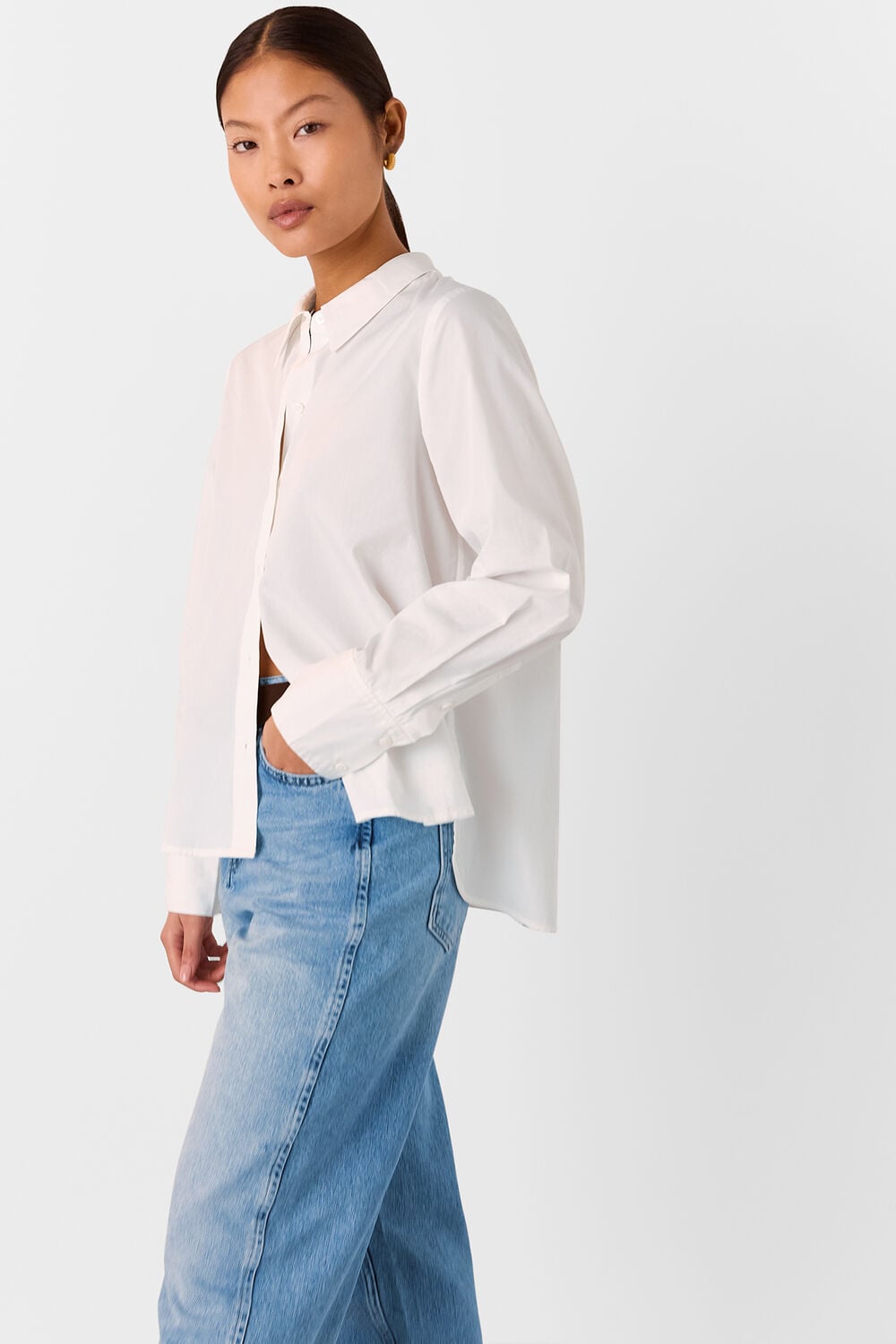 Petite Authentic Barrel Leg Jean