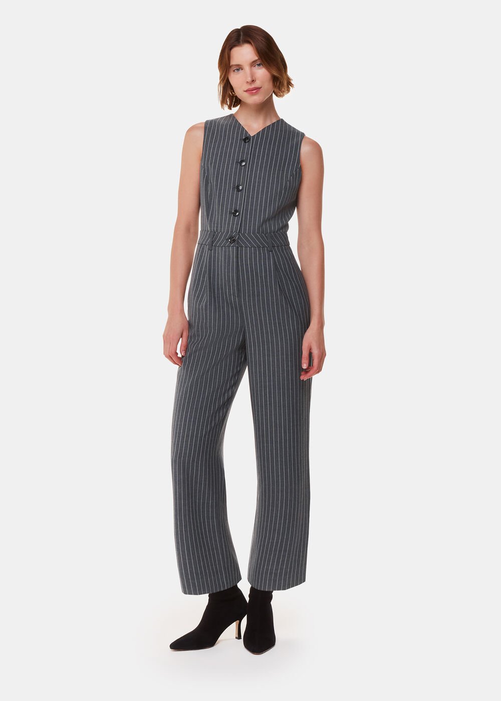 Pinstripe Jumpsuit