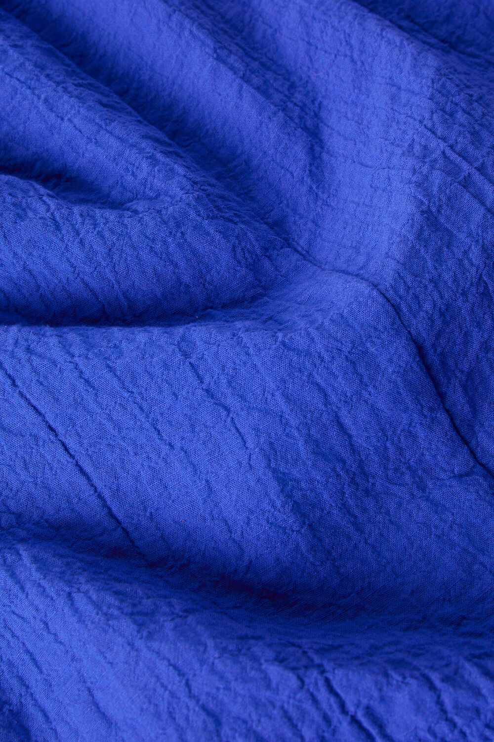 Blue V Neck Textured Dress