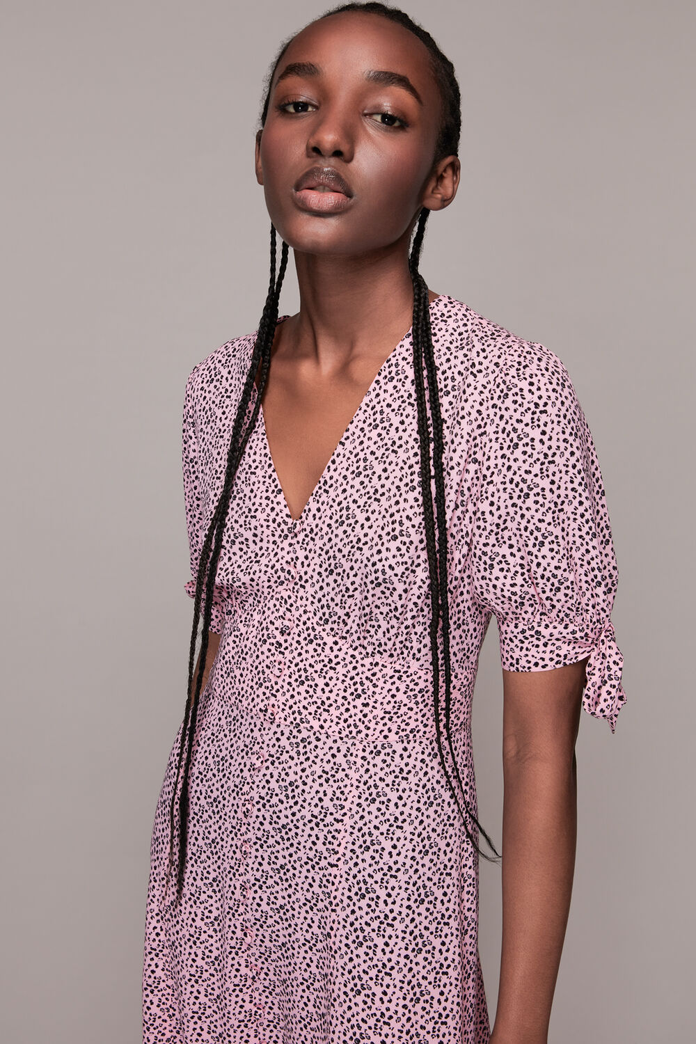 Ink Leopard Print Neave Dress