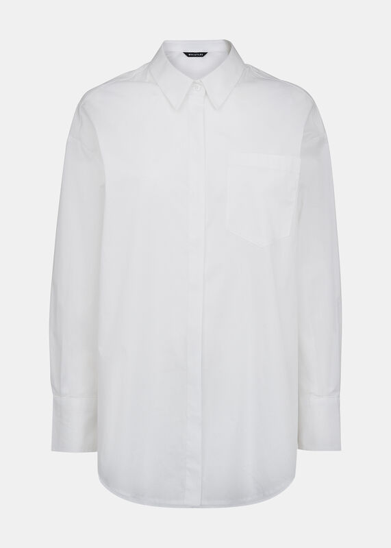 White Oversized Cotton Shirt