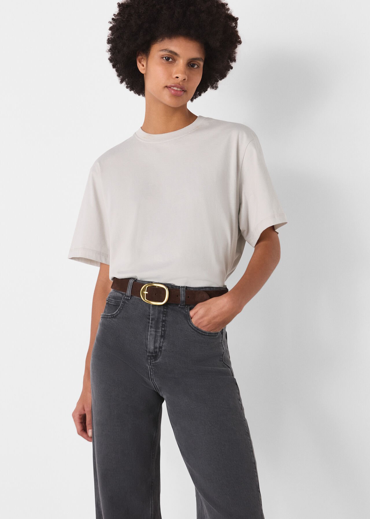 Stretch Barrel Leg Jean