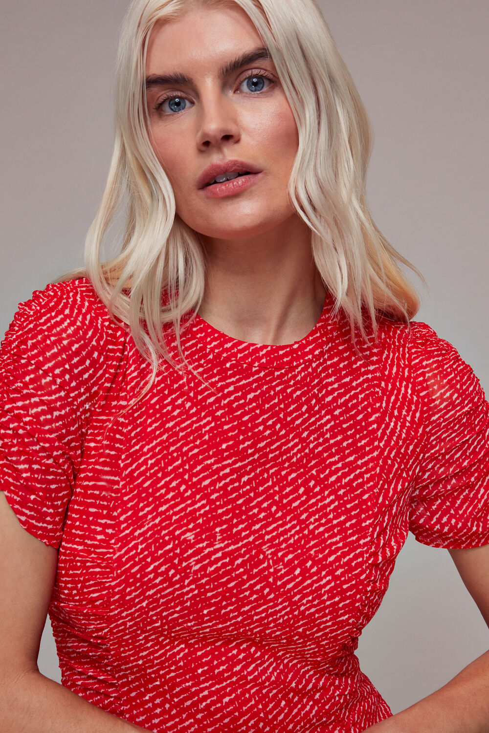Petite Diagonal Fleck Dobby Dress