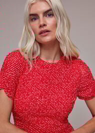 Petite Diagonal Fleck Dobby Dress