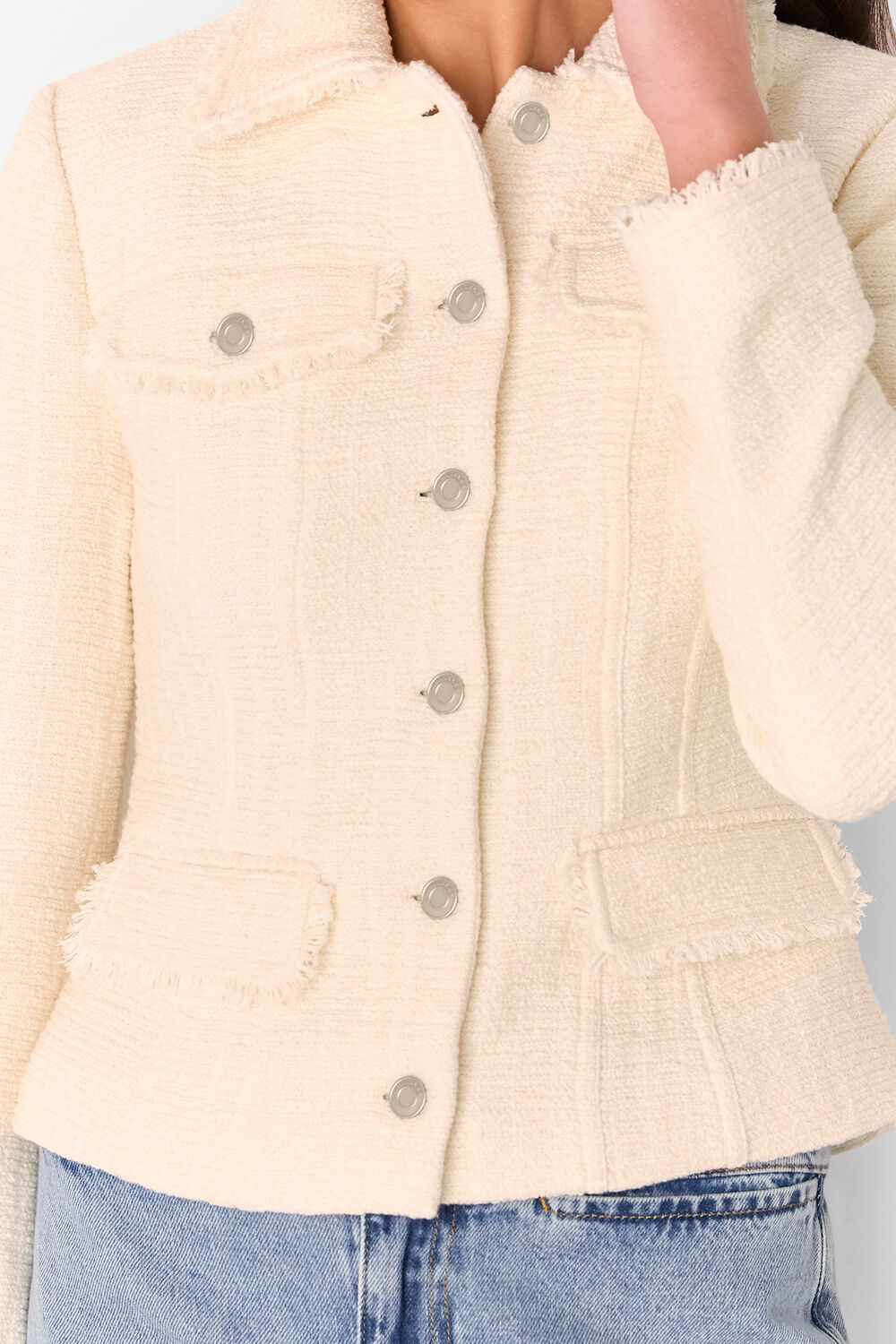 Ivory Lucie Boucle Jacket