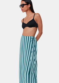 Emily Tonal Stripe Midi Skirt