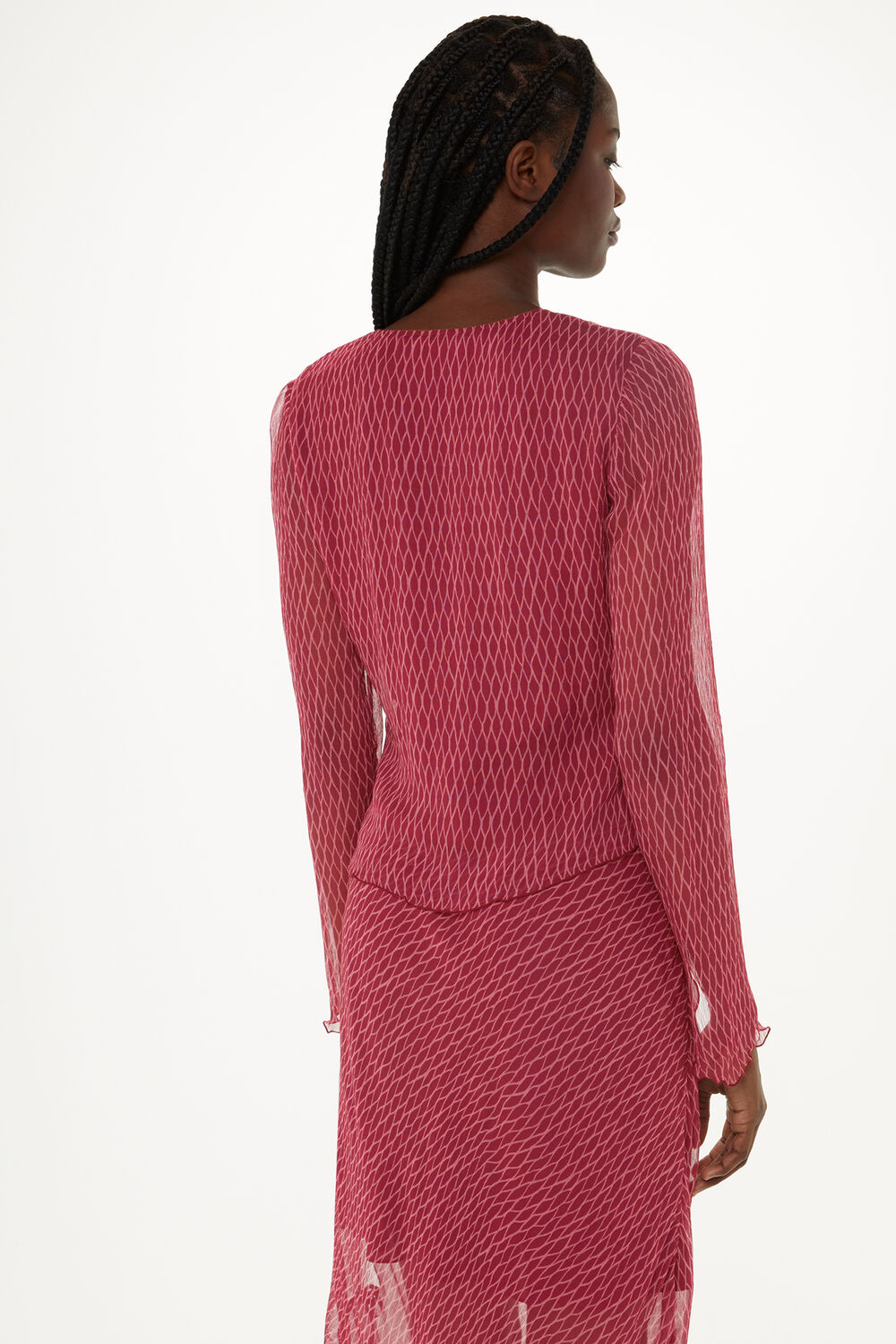 Dainty Net Tie Detail Top