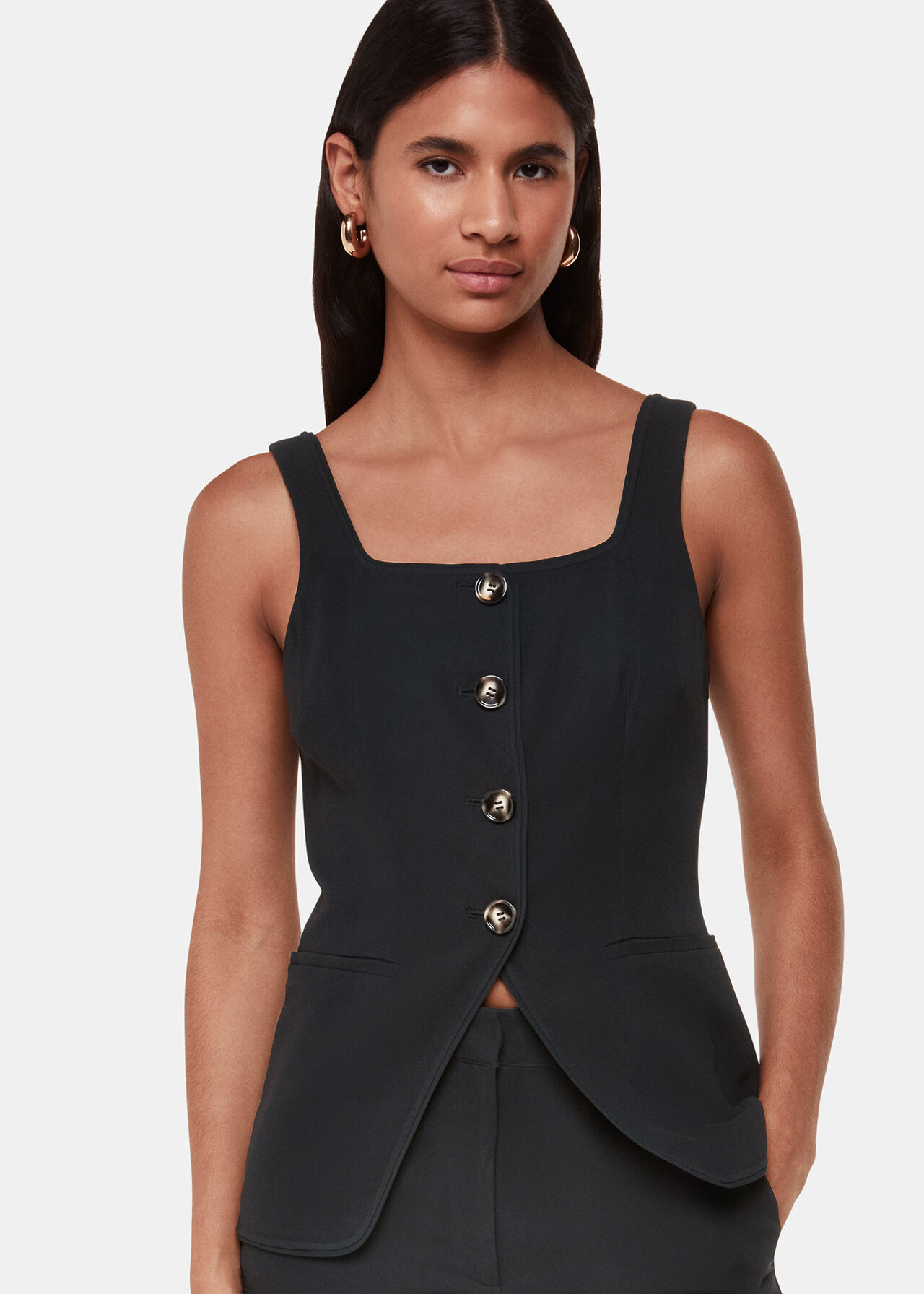 Sofia Crepe Waistcoat