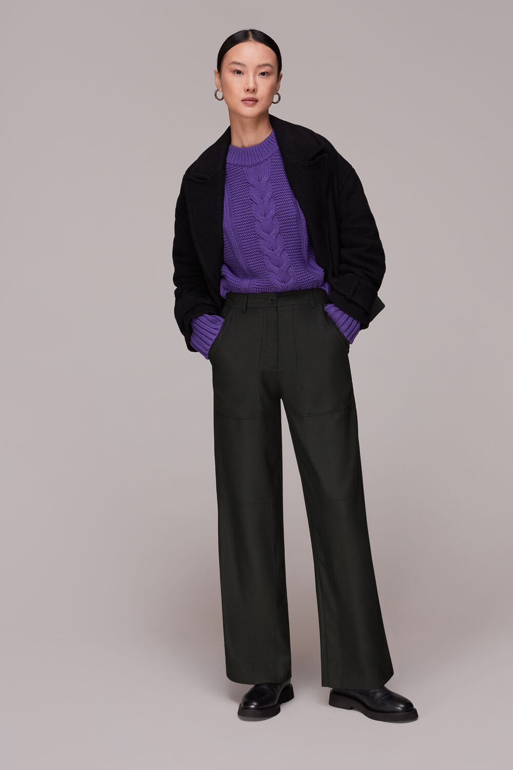 Black Dorit Tencel Pants&nbsp;