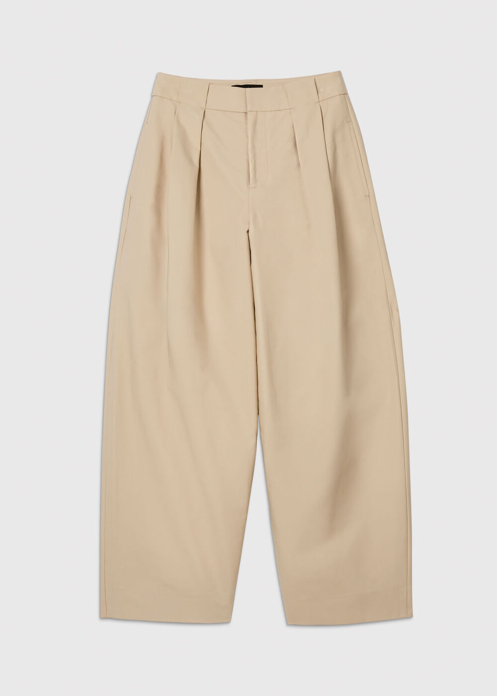 Cotton Barrel Leg Trouser