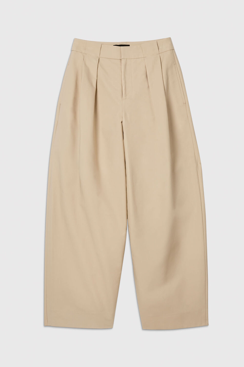Cotton Barrel Leg Trouser