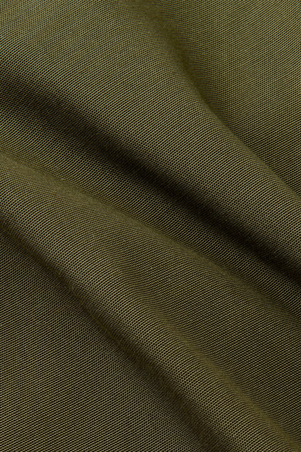 Khaki Pleat Front Barrel Trouser