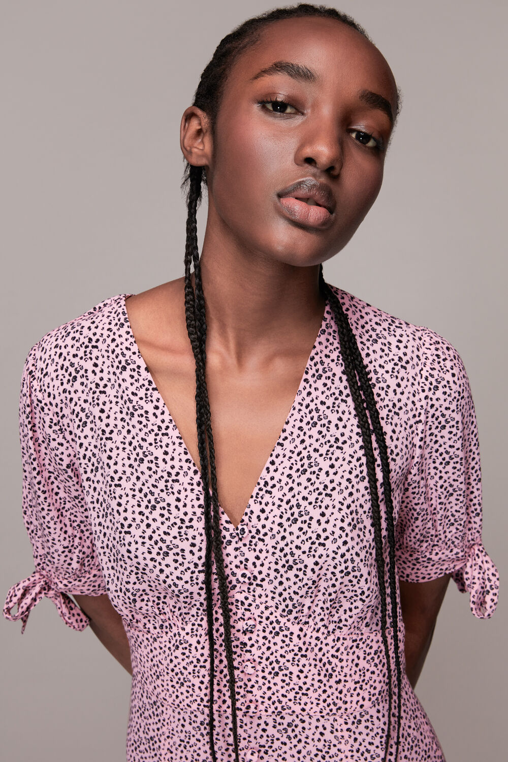 Ink Leopard Print Neave Dress