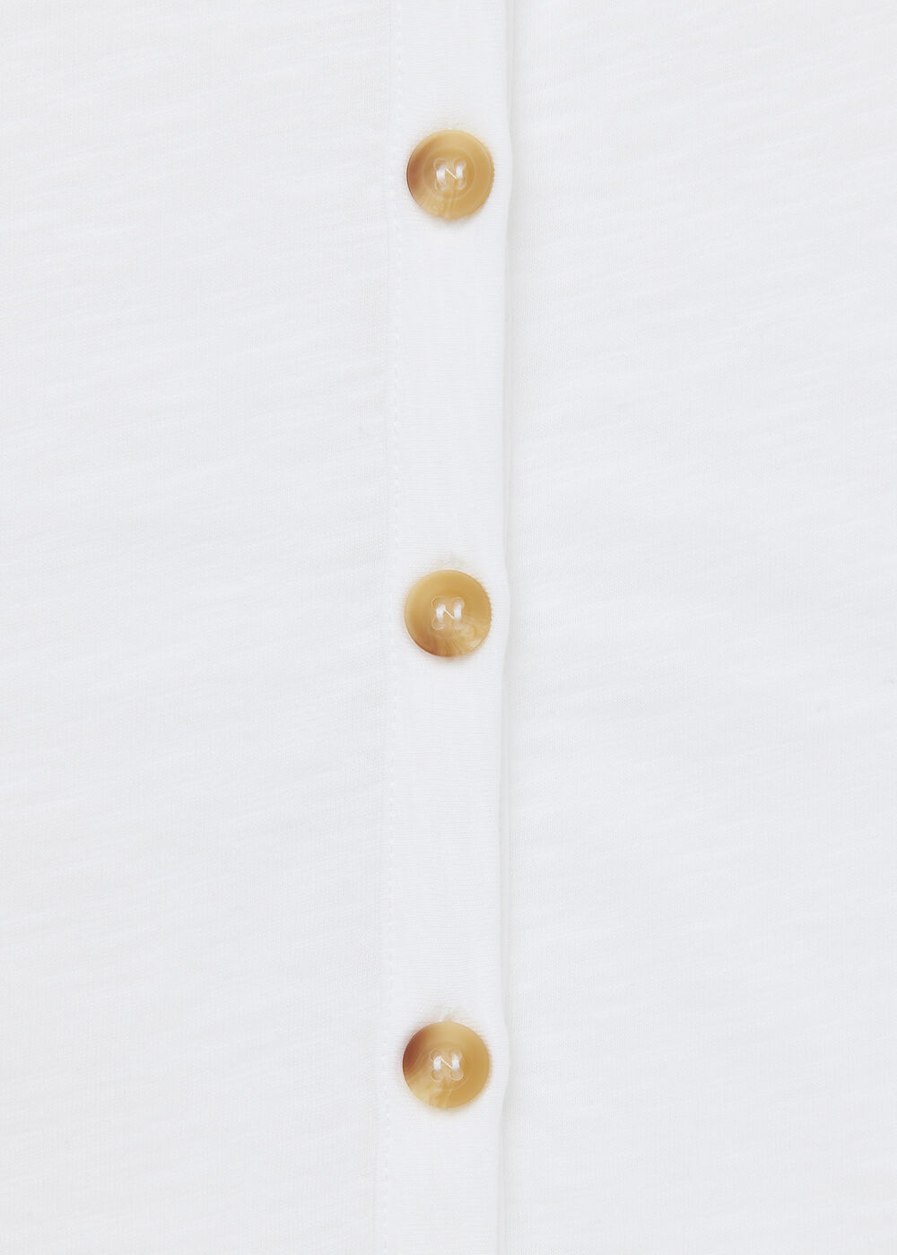 Ella V Neck Button Through Tee