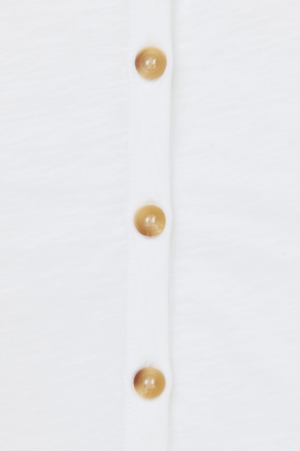 Ella V Neck Button Through Tee