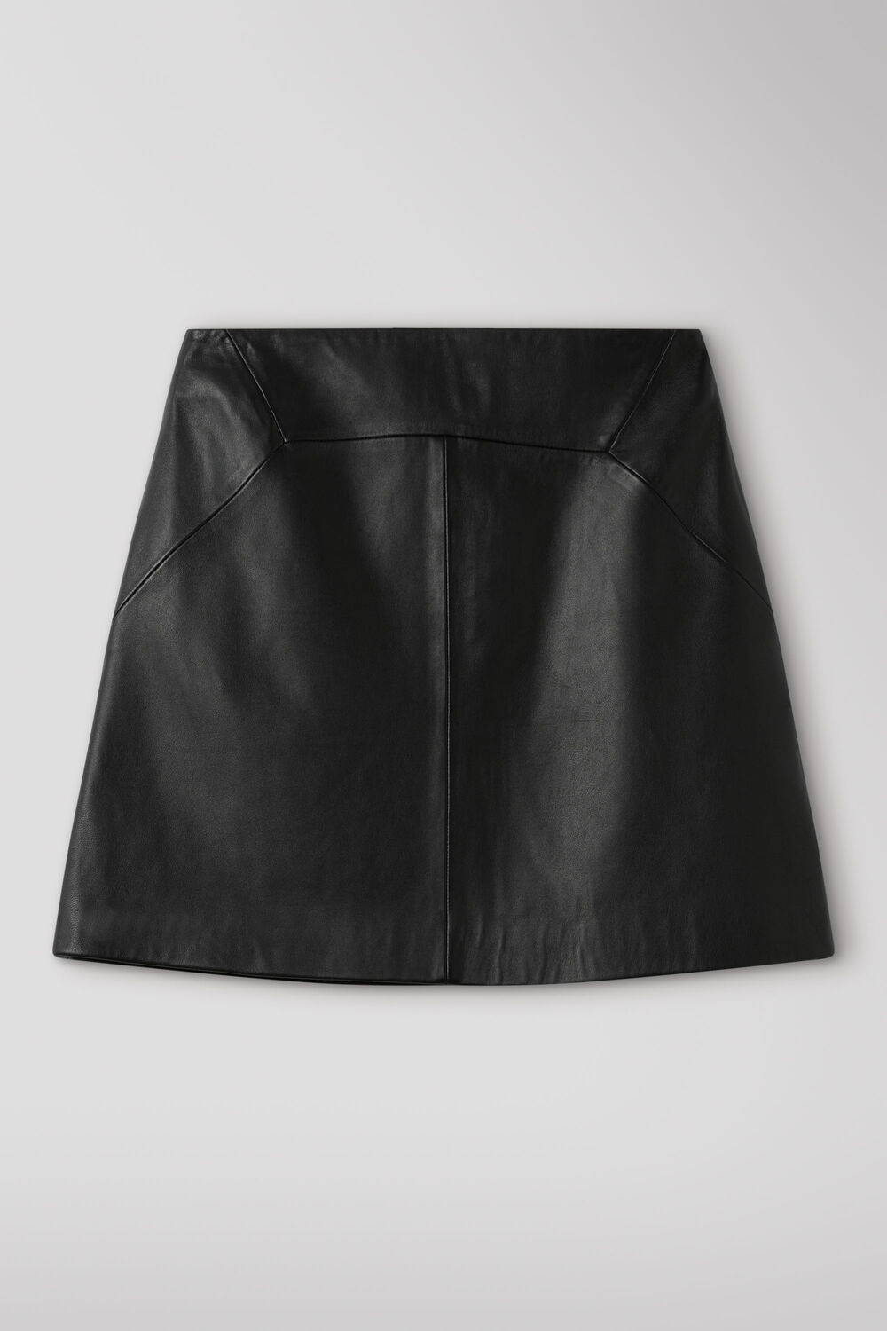 Leather A line Skirt