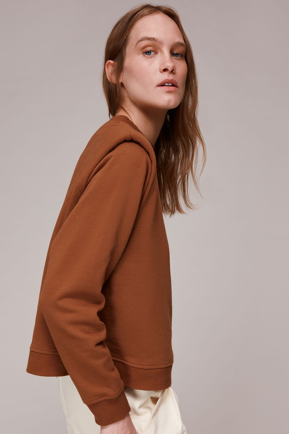 Shoulder Padded Sweat