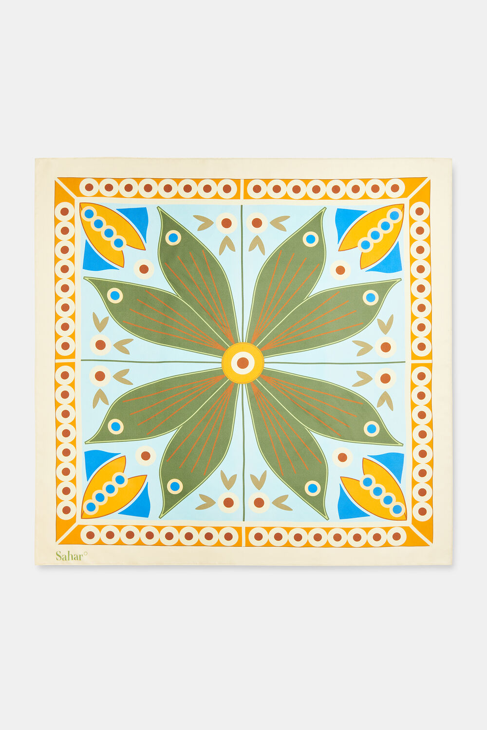 Sahar Botanical Silk Scarf