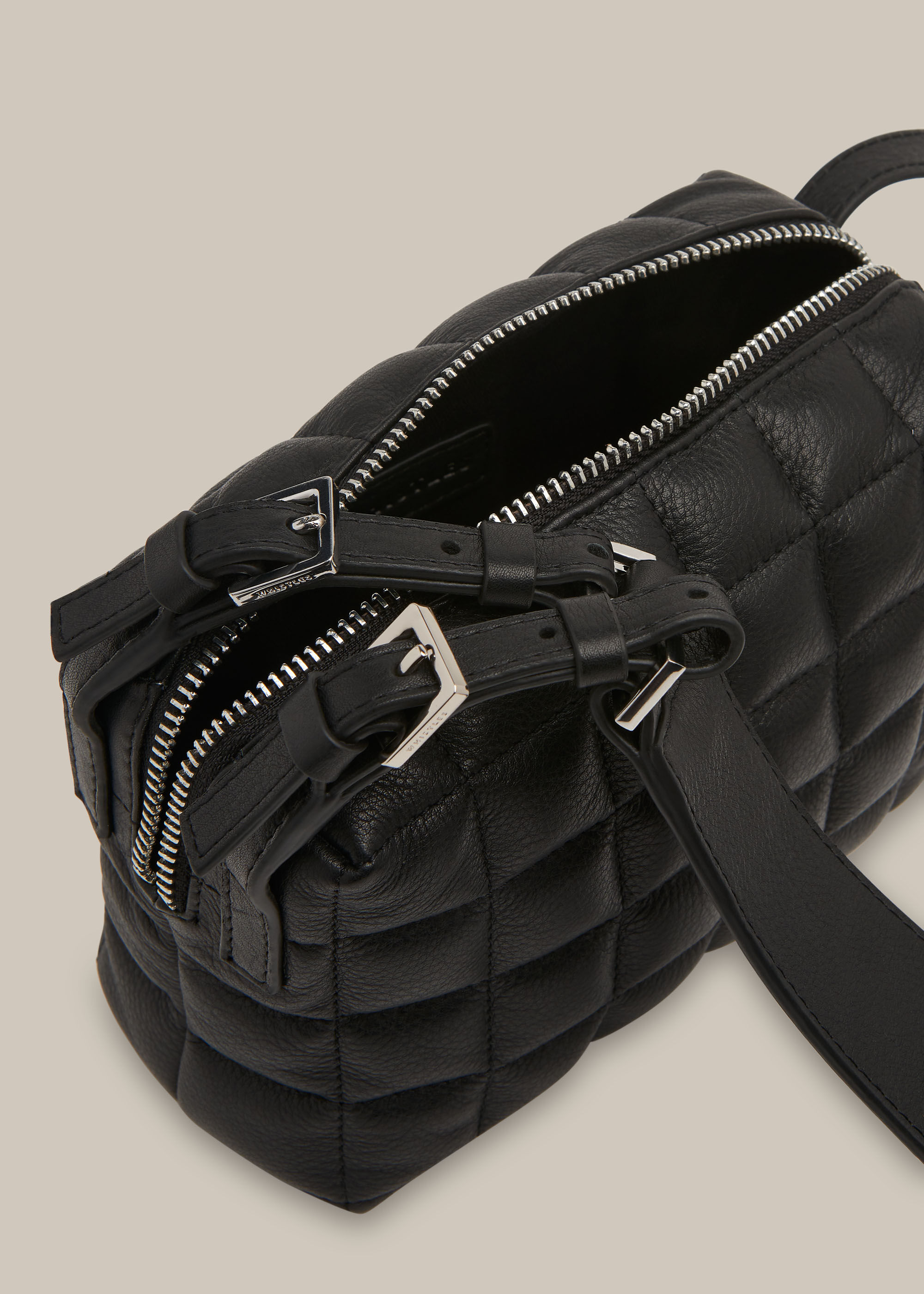 Black Elias Quilted Crossbody Bag WHISTLES