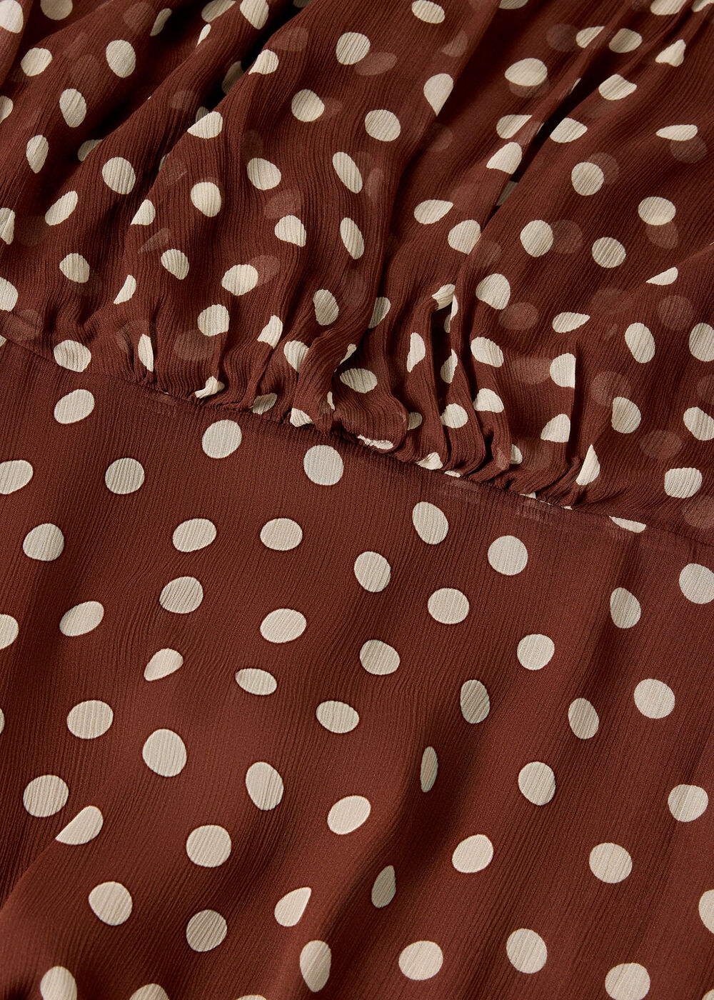 Petite Polka Dot Print Midi Dress
