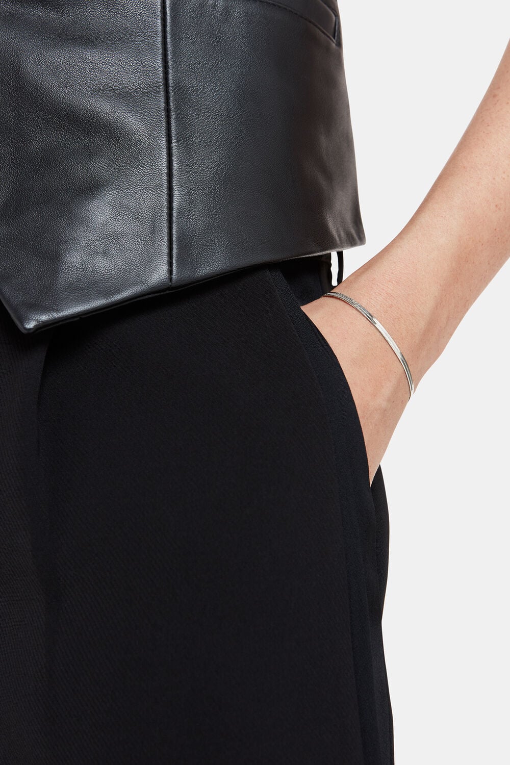 Flat Snake Chain Bracelet