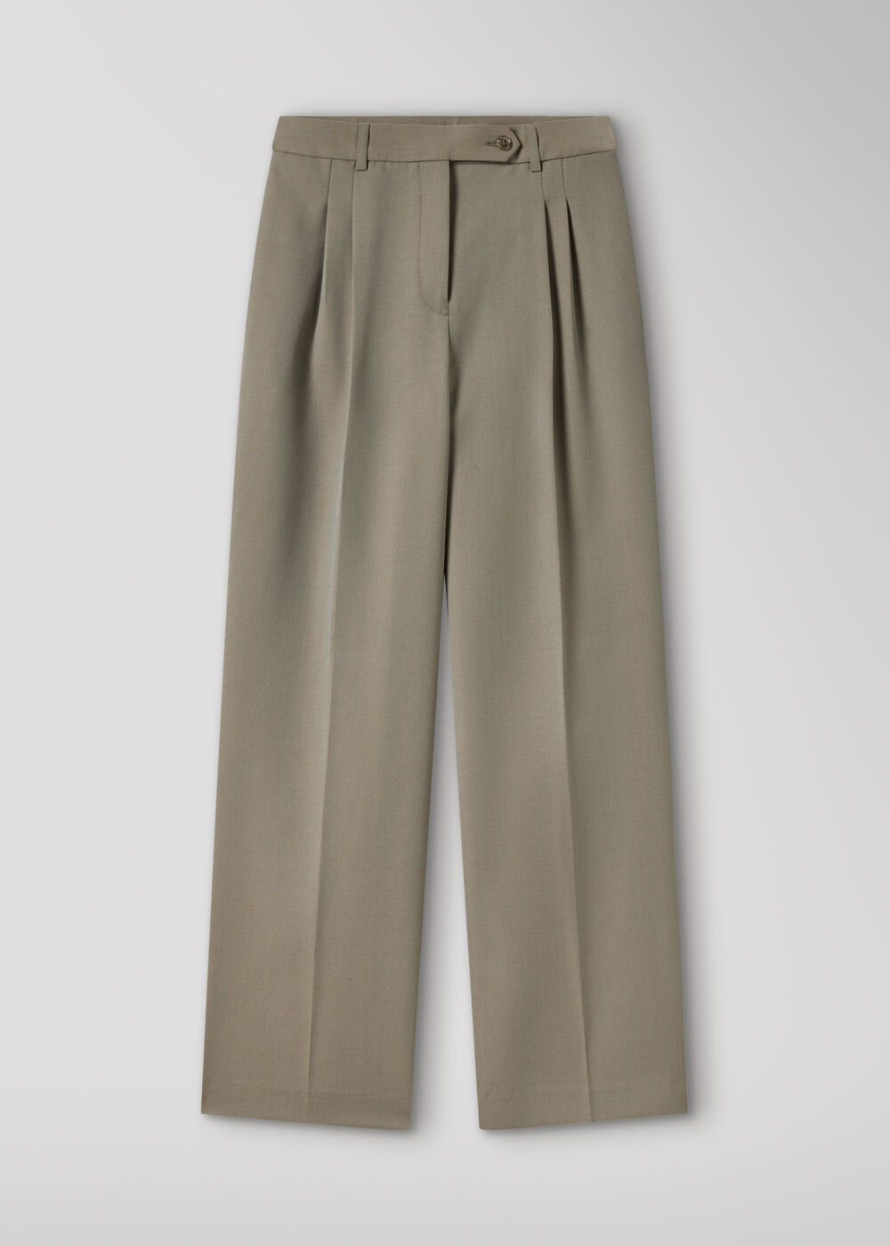 Dark Green Straight Leg Trouser