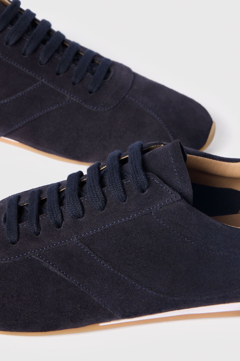 Navy Soft Suede Unlined Sneaker