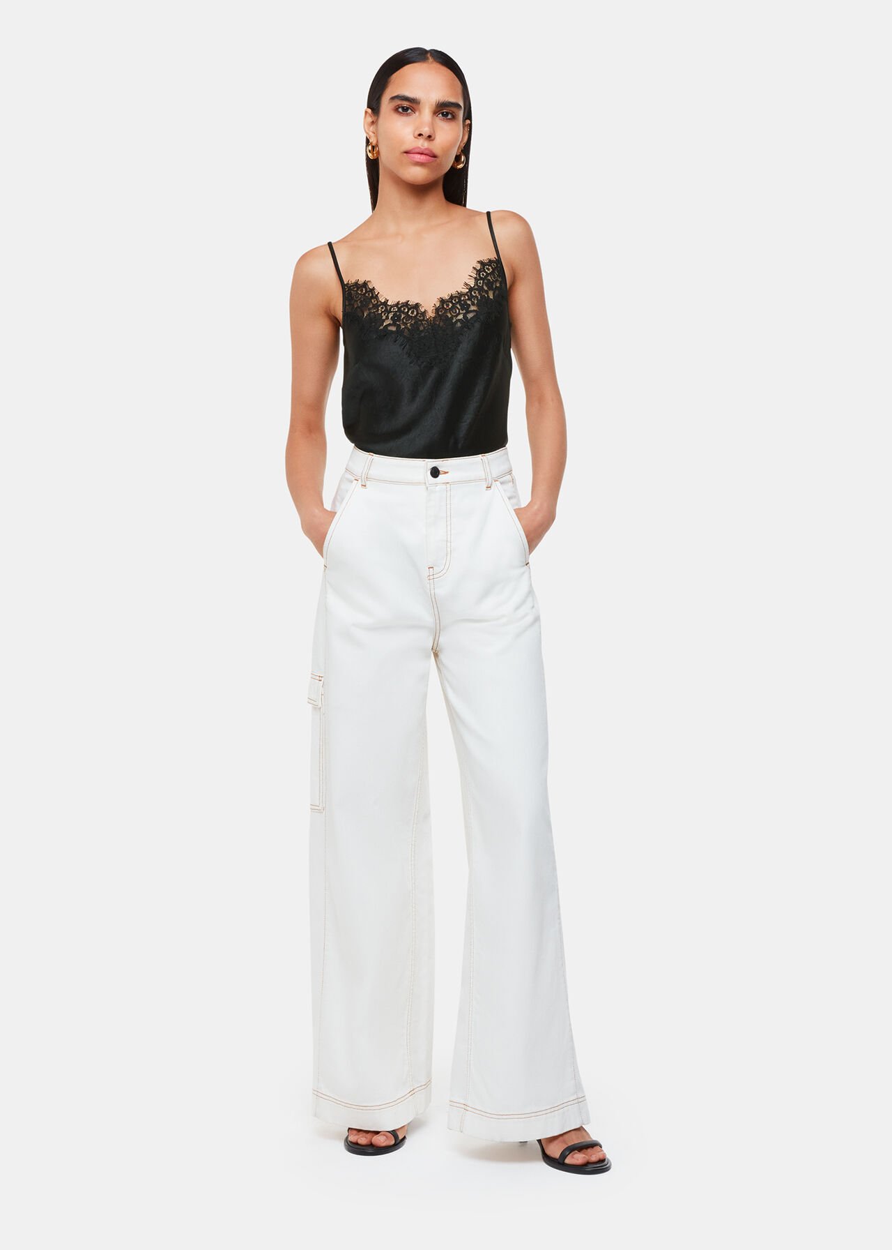 Lace Trim Cami Top