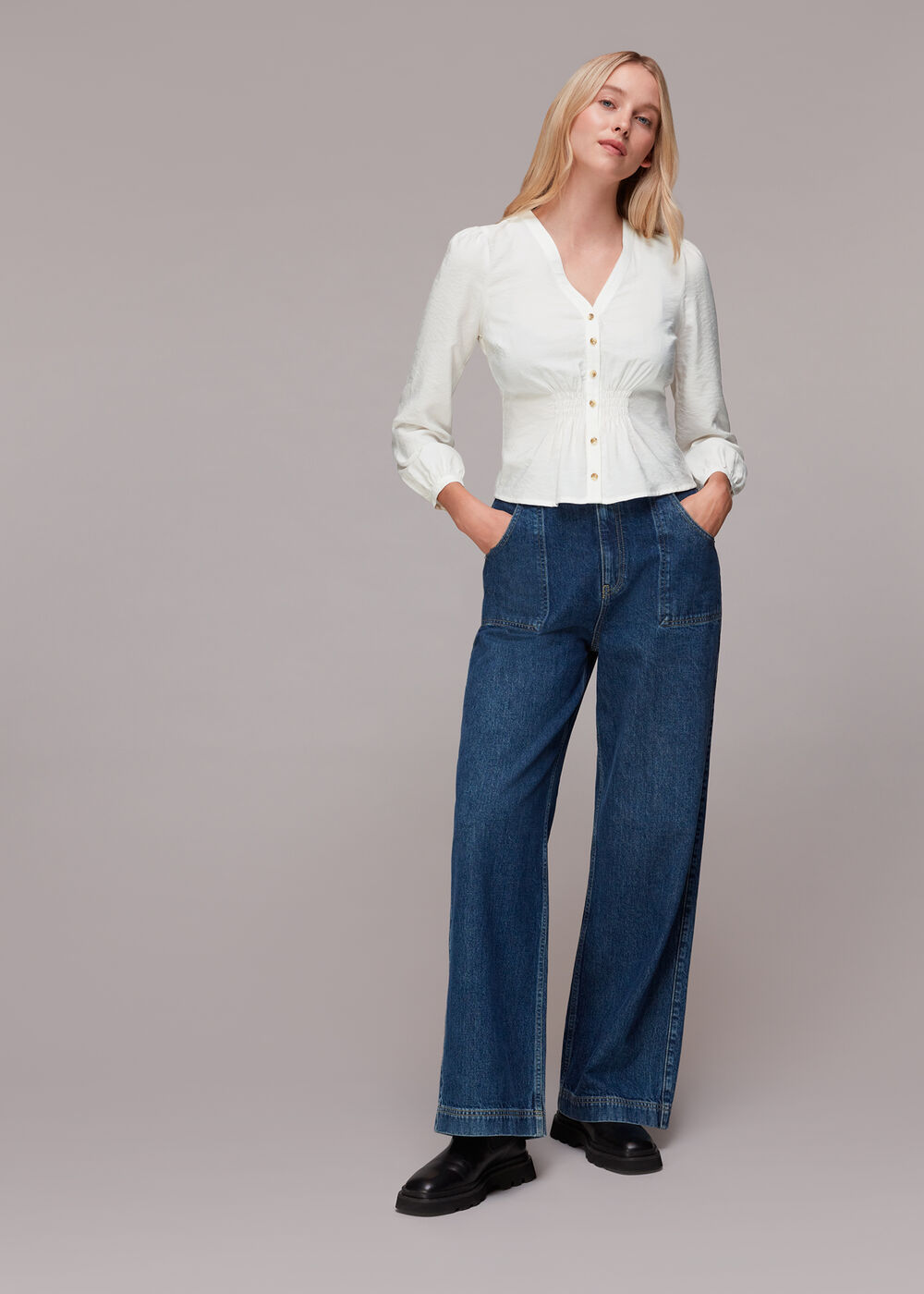 Ariel Shirred Detail Blouse