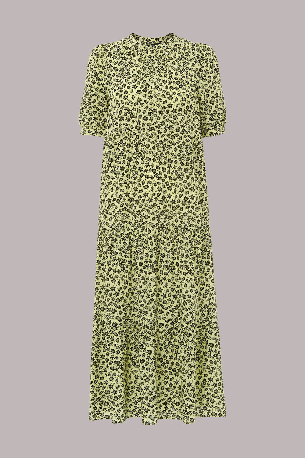 Buttercup Floral Trapeze Dress