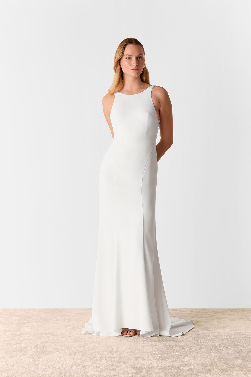 Ivory Lina Lace Insert Wedding Dress