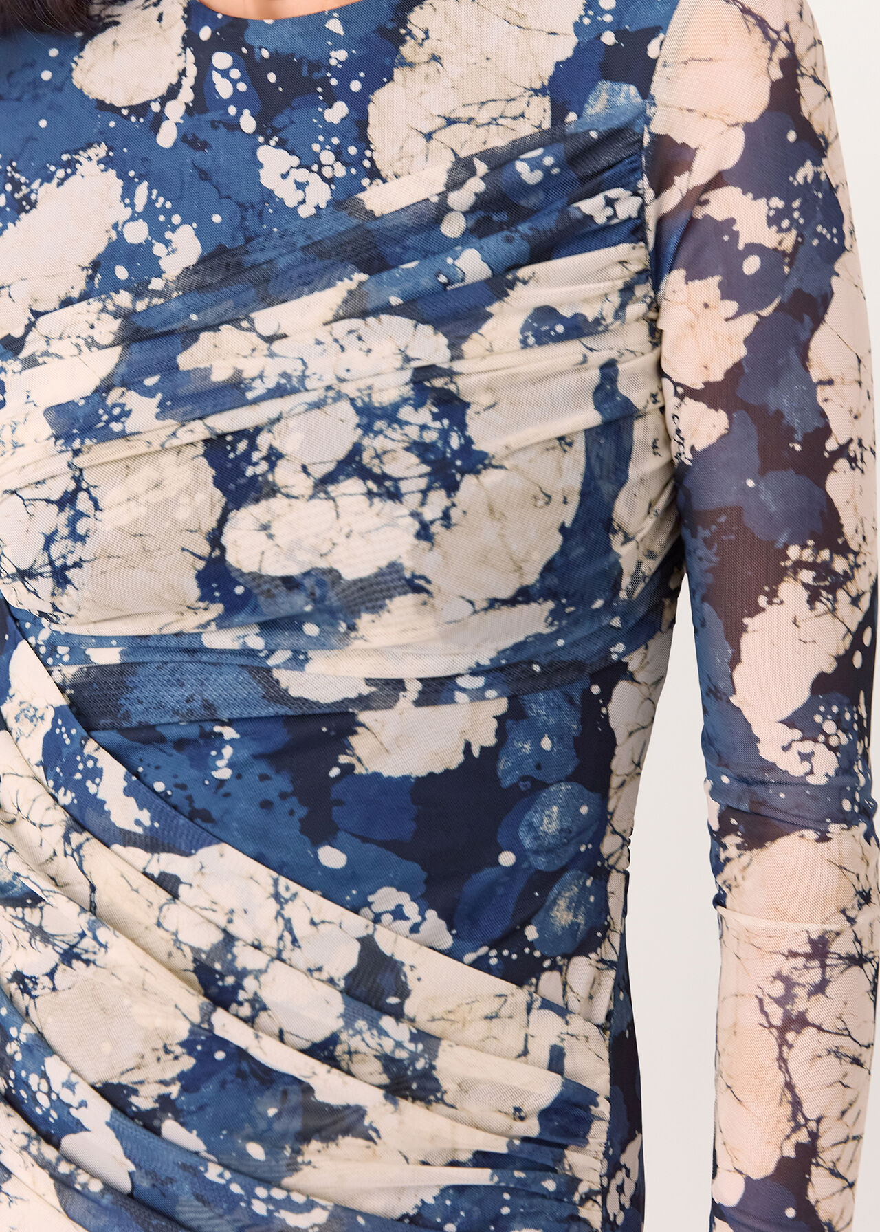 Batik Marble Mesh Dress