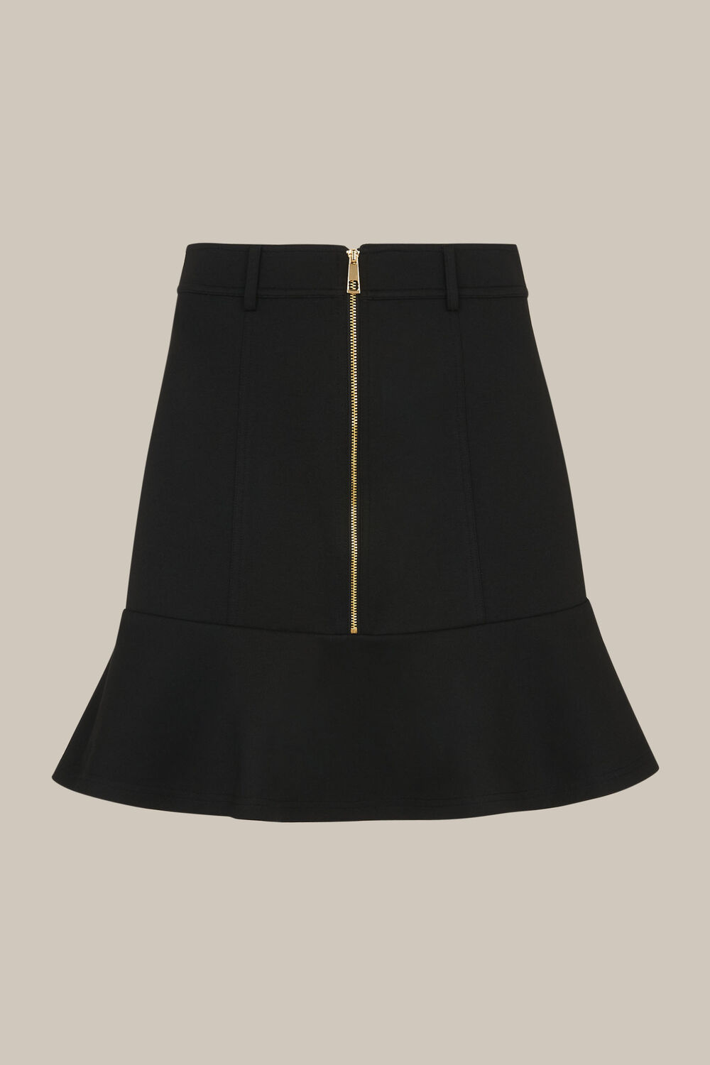 Ponte Peplum Skirt