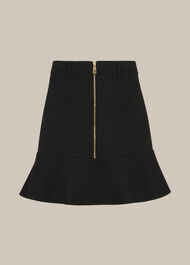 Ponte Peplum Skirt