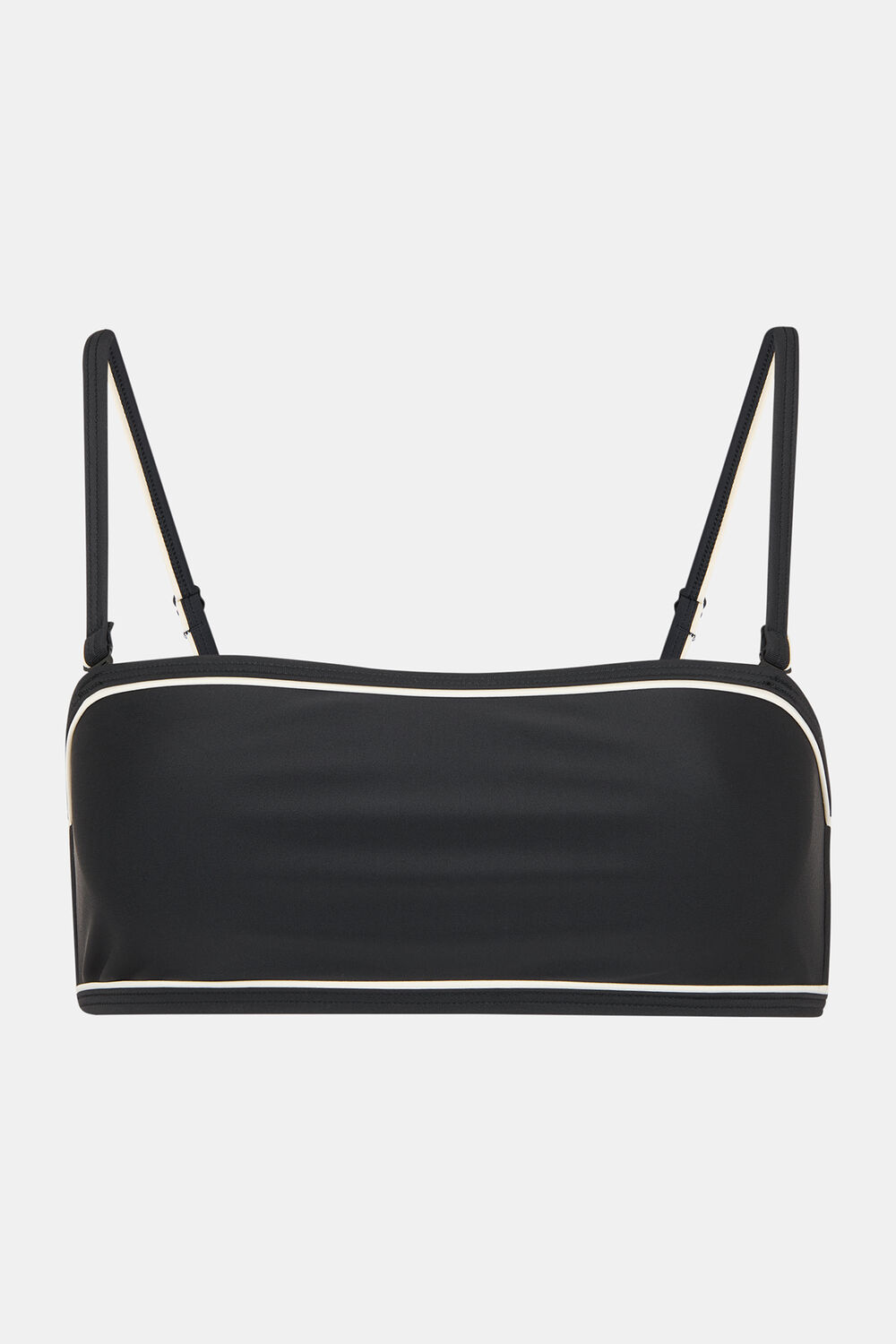 Black Piper Contrast Bikini Top