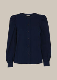 Puff Sleeve Button Shirt