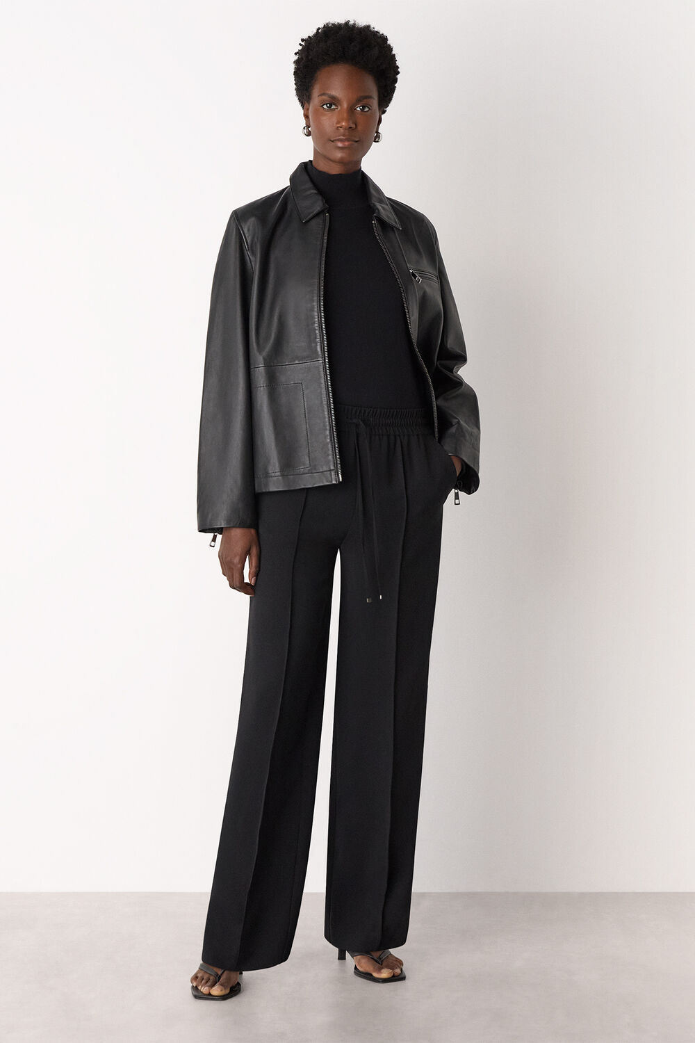 Fine Wool Mix Funnel Neck Knit